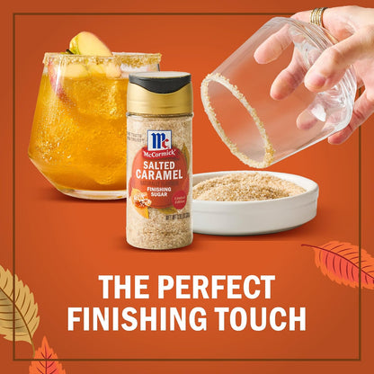 McCormick Finishing Sugar, Salted Caramel Artisan Collection – Luxury Baking Garnish for High-End Entertaining and Cakes