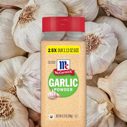 McCormick Garlic Powder – Clean Design Spice Jar for Minimalist Pantries, 8.75 oz