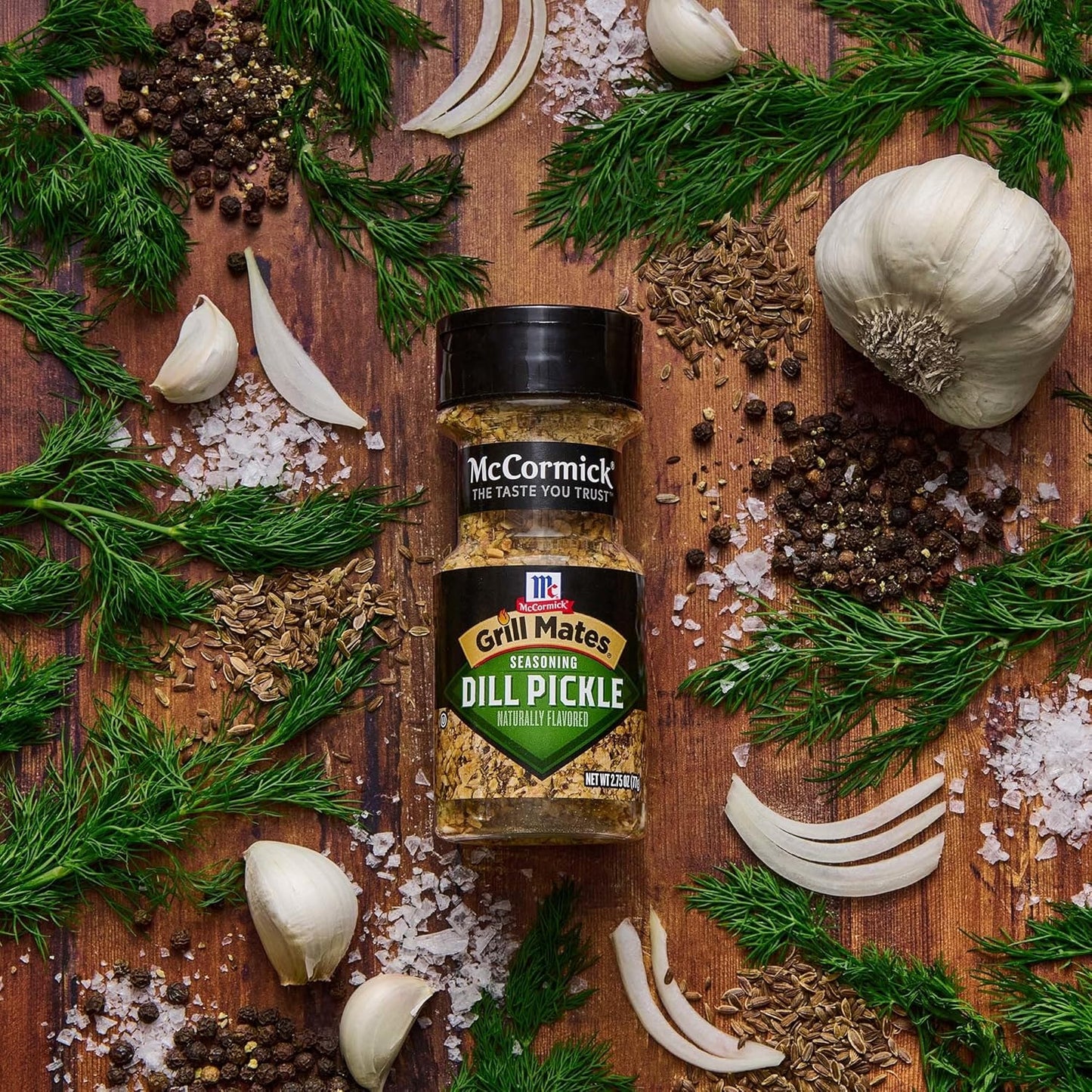McCormick Grill Mates Dill Pickle Seasoning, 2.75 oz – Neutral-Toned Minimalist Spice Bottle for Intentional Home Kitchens