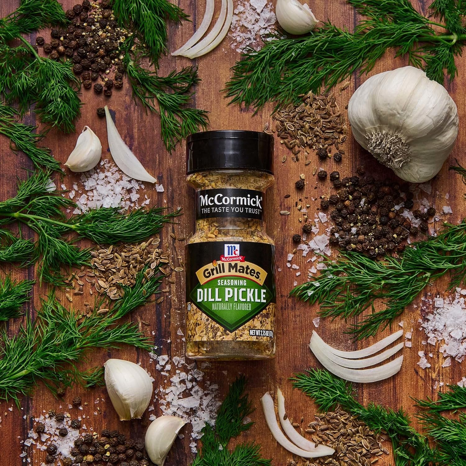 McCormick Grill Mates Dill Pickle Seasoning, 2.75 oz – Neutral-Toned Minimalist Spice Bottle for Intentional Home Kitchens