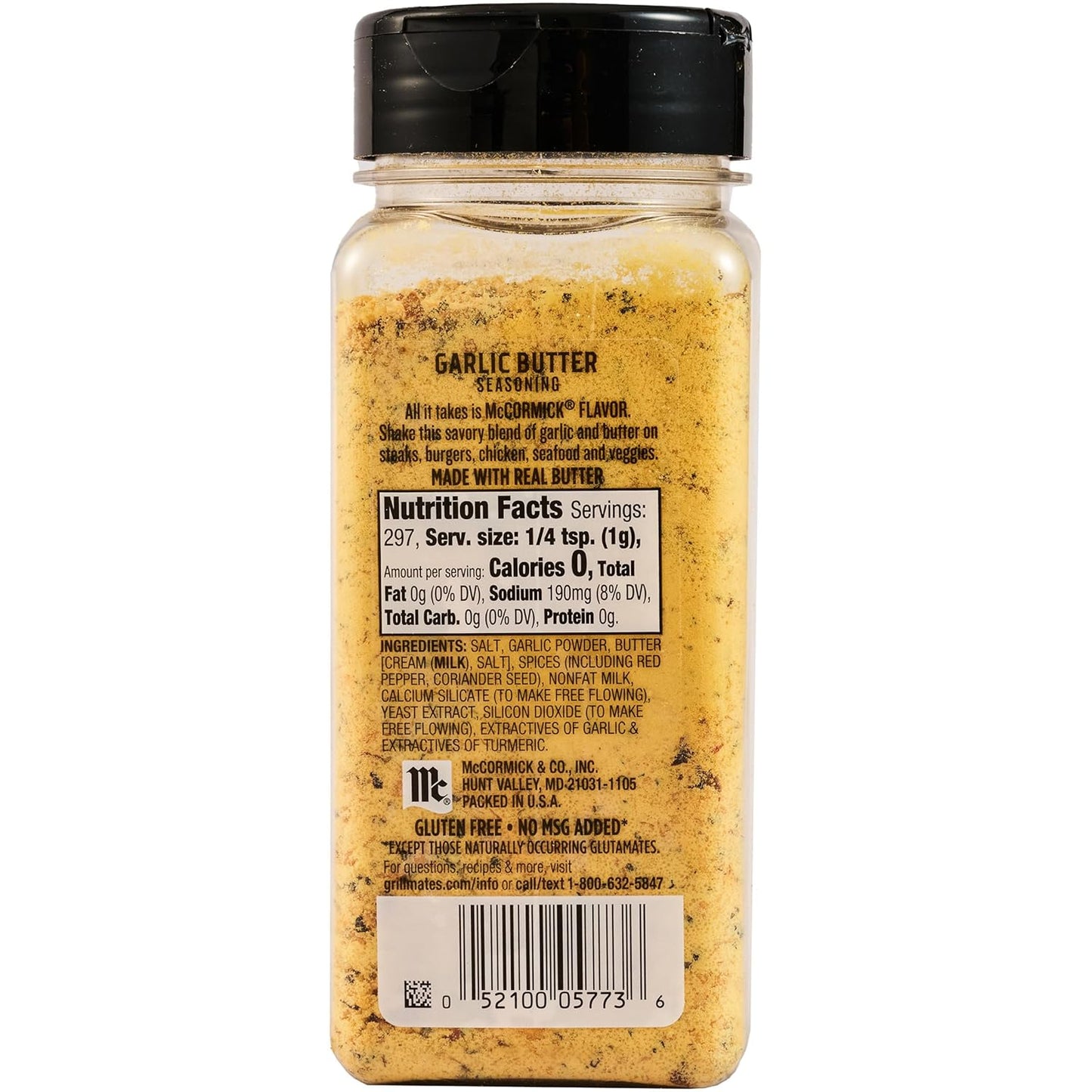 McCormick Grill Mates Garlic Butter Seasoning, One Versatile Shaker Replacing Multiple Specialty Bottles