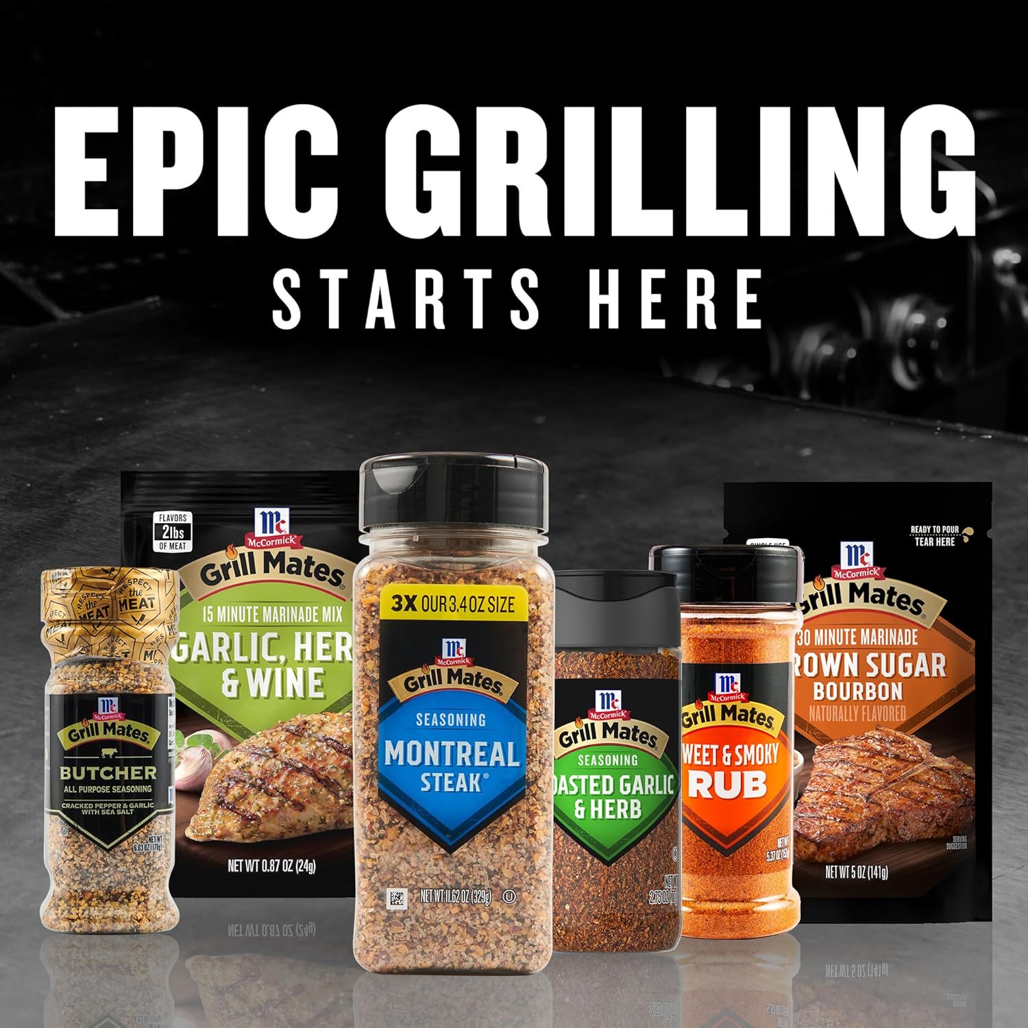 McCormick Grill Mates Montreal Steak Seasoning – Thoughtful Birthday Gift for a Friend's Patio Kitchen
