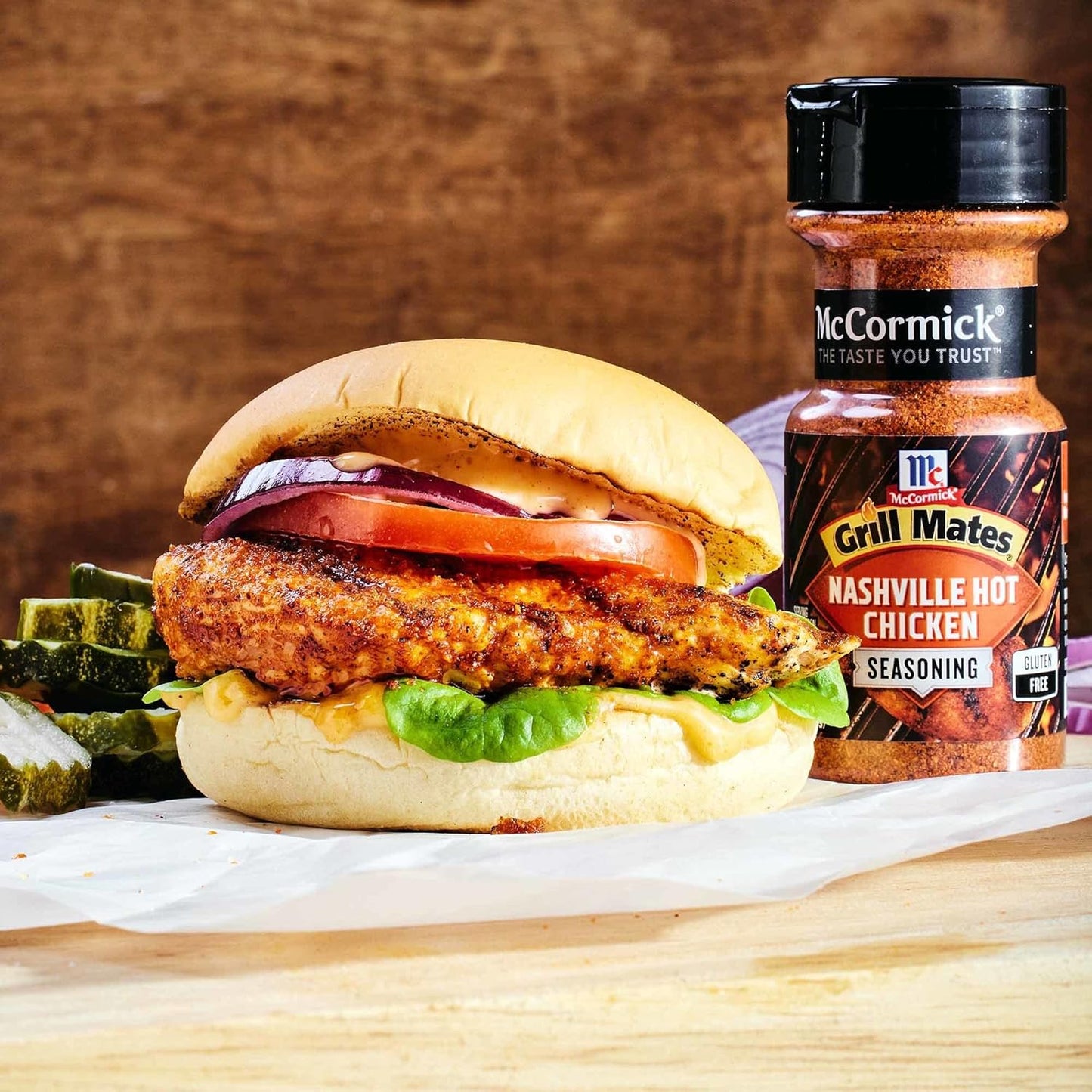 McCormick Grill Mates Nashville Hot Chicken Seasoning, 3 oz – Valentine's Day Gift for Couples Who Grill Together