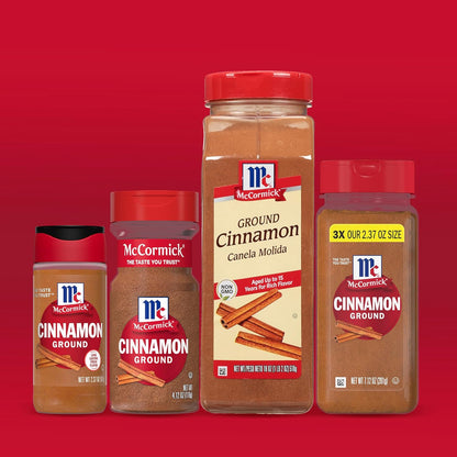 McCormick Ground Cinnamon, 18 oz – Clean-Ingredient Pantry Staple for Busy Family Kitchens