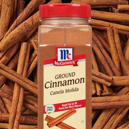 McCormick Ground Cinnamon, 18 oz – Clean-Ingredient Pantry Staple for Busy Family Kitchens