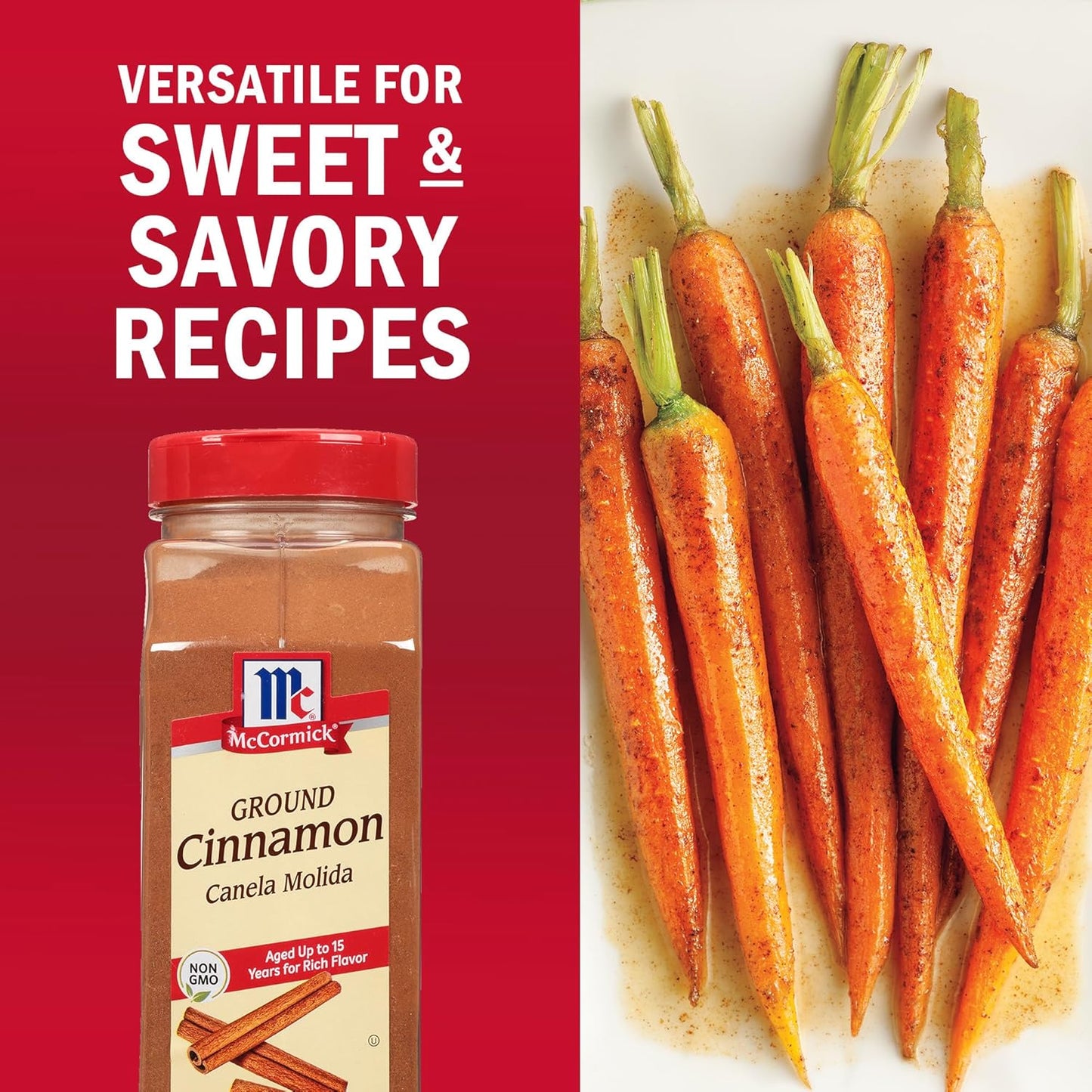 McCormick Ground Cinnamon, 18 oz – Clean-Ingredient Pantry Staple for Busy Family Kitchens
