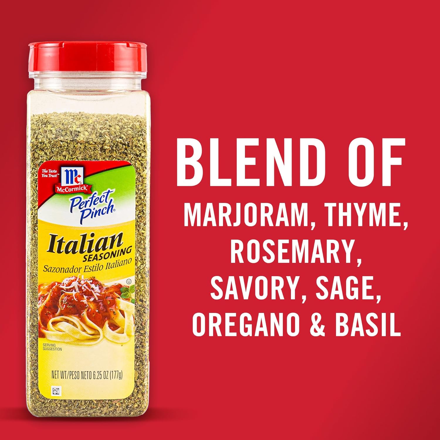McCormick Italian Seasoning – Intentional Cooking with a Single All-Purpose Italian Blend, 6.25 oz