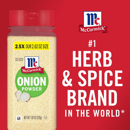 McCormick Onion Powder 7.62 oz – Salt Substitute for Wellness-Focused Kitchens