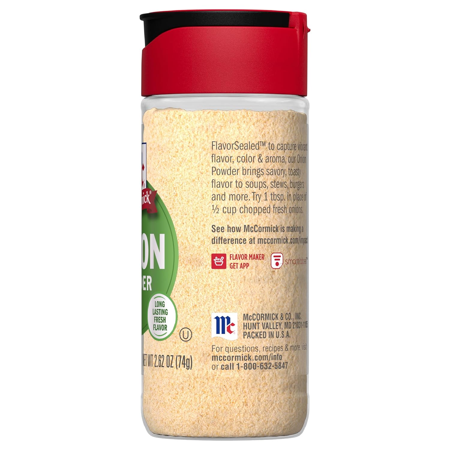 McCormick Onion Powder – Single-Ingredient Kosher Spice for Healthy Meal Prep