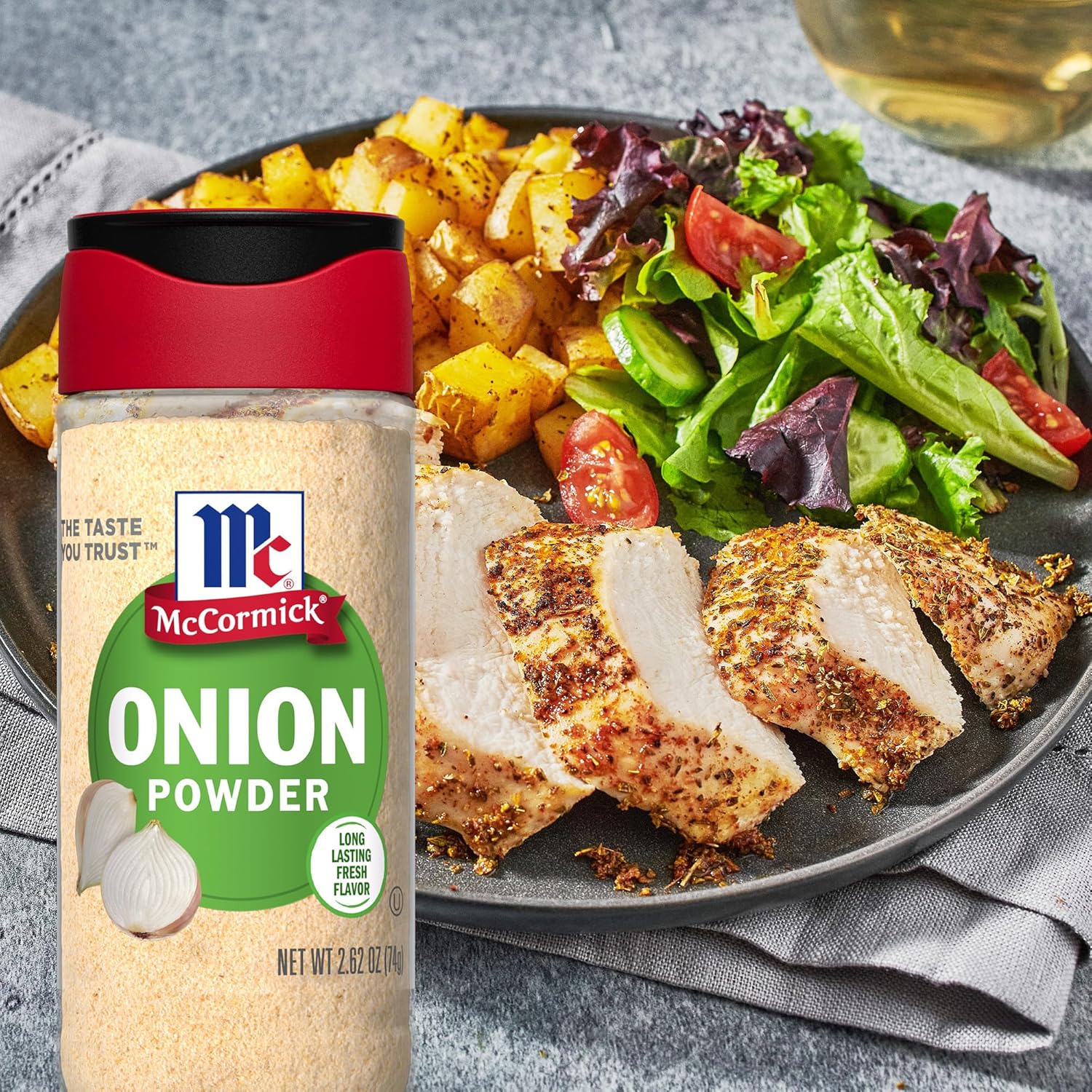 McCormick Onion Powder – Single-Ingredient Kosher Spice for Healthy Meal Prep