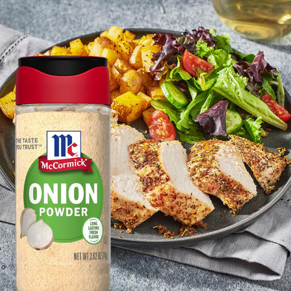 McCormick Onion Powder – Single-Ingredient Kosher Spice for Healthy Meal Prep