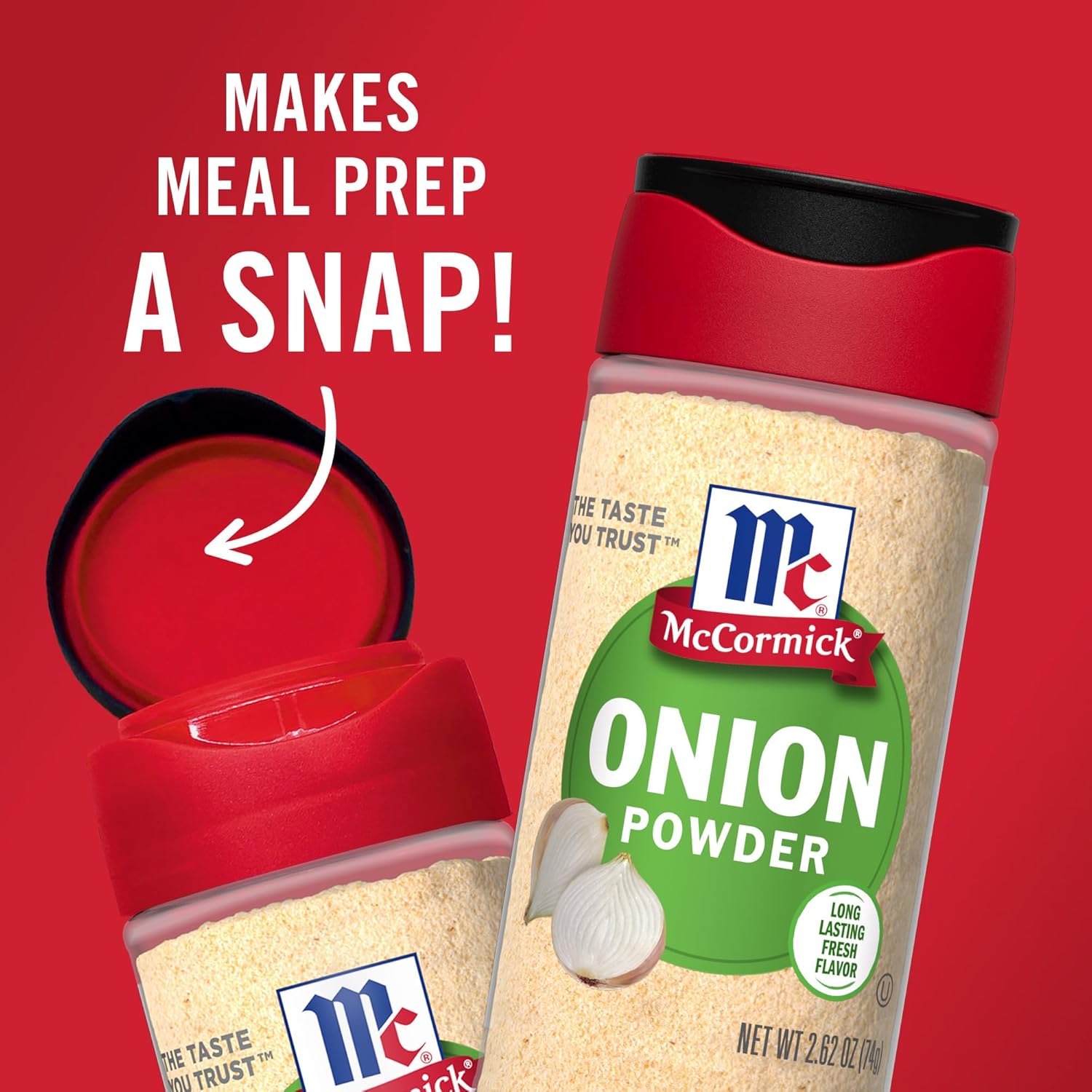 McCormick Onion Powder – Single-Ingredient Kosher Spice for Healthy Meal Prep