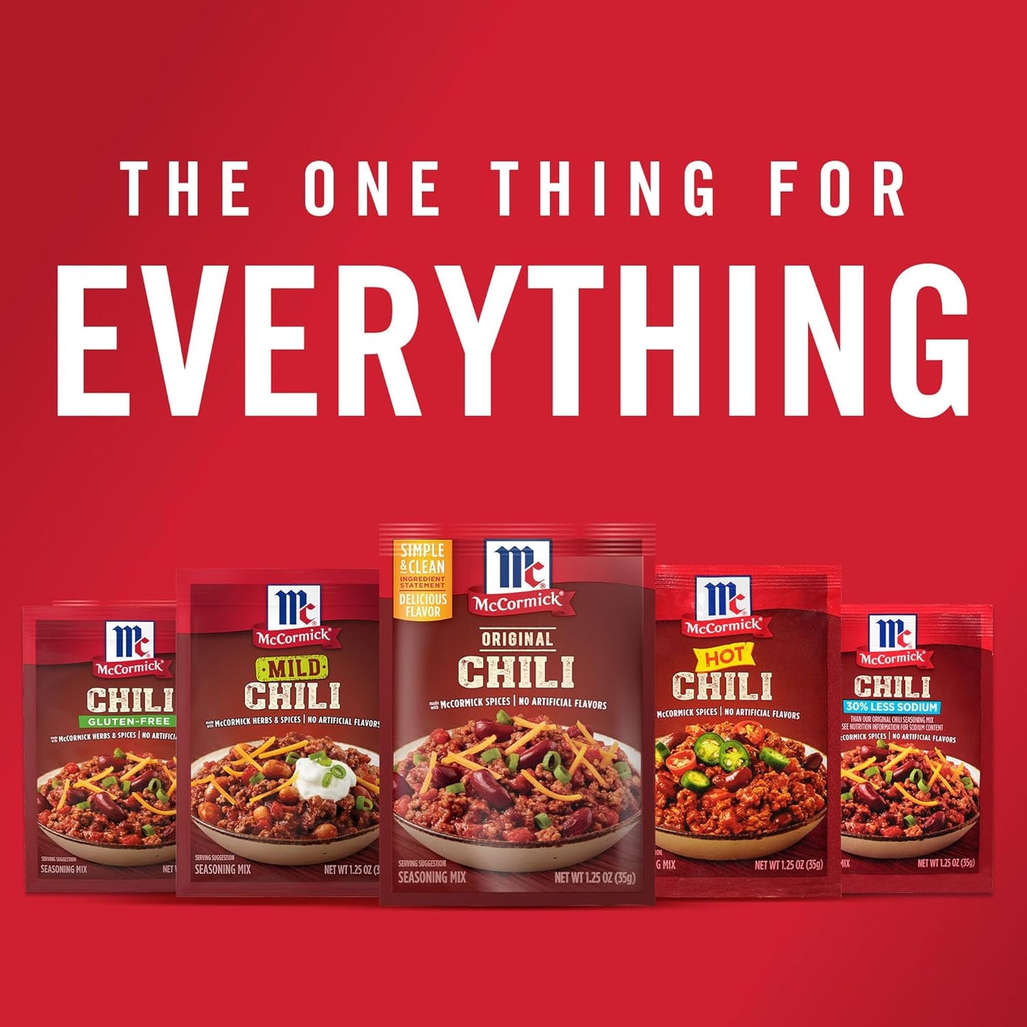 McCormick Original Chili Seasoning Mix for Efficient Meal Prep, 4 Servings Per Packet