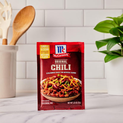 McCormick Original Chili Seasoning Mix for Efficient Meal Prep, 4 Servings Per Packet