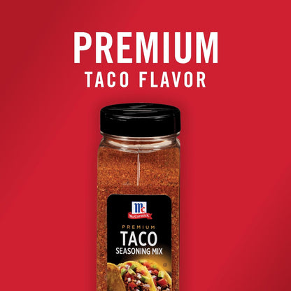 McCormick Premium Taco Seasoning Mix, 24 oz – No Artificial Flavors Bulk Spice for Healthy Meal Prep