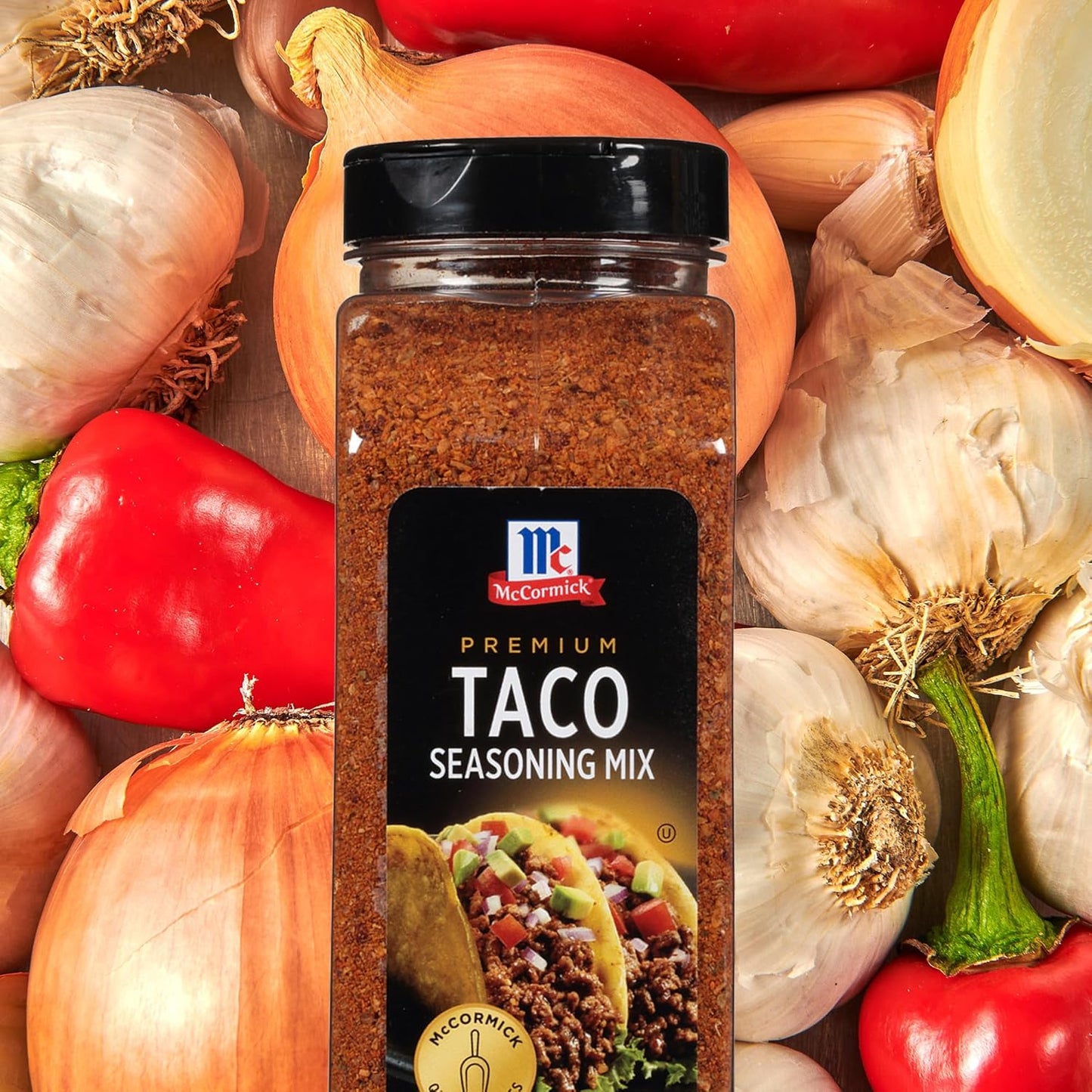 McCormick Premium Taco Seasoning Mix, 24 oz – No Artificial Flavors Bulk Spice for Healthy Meal Prep
