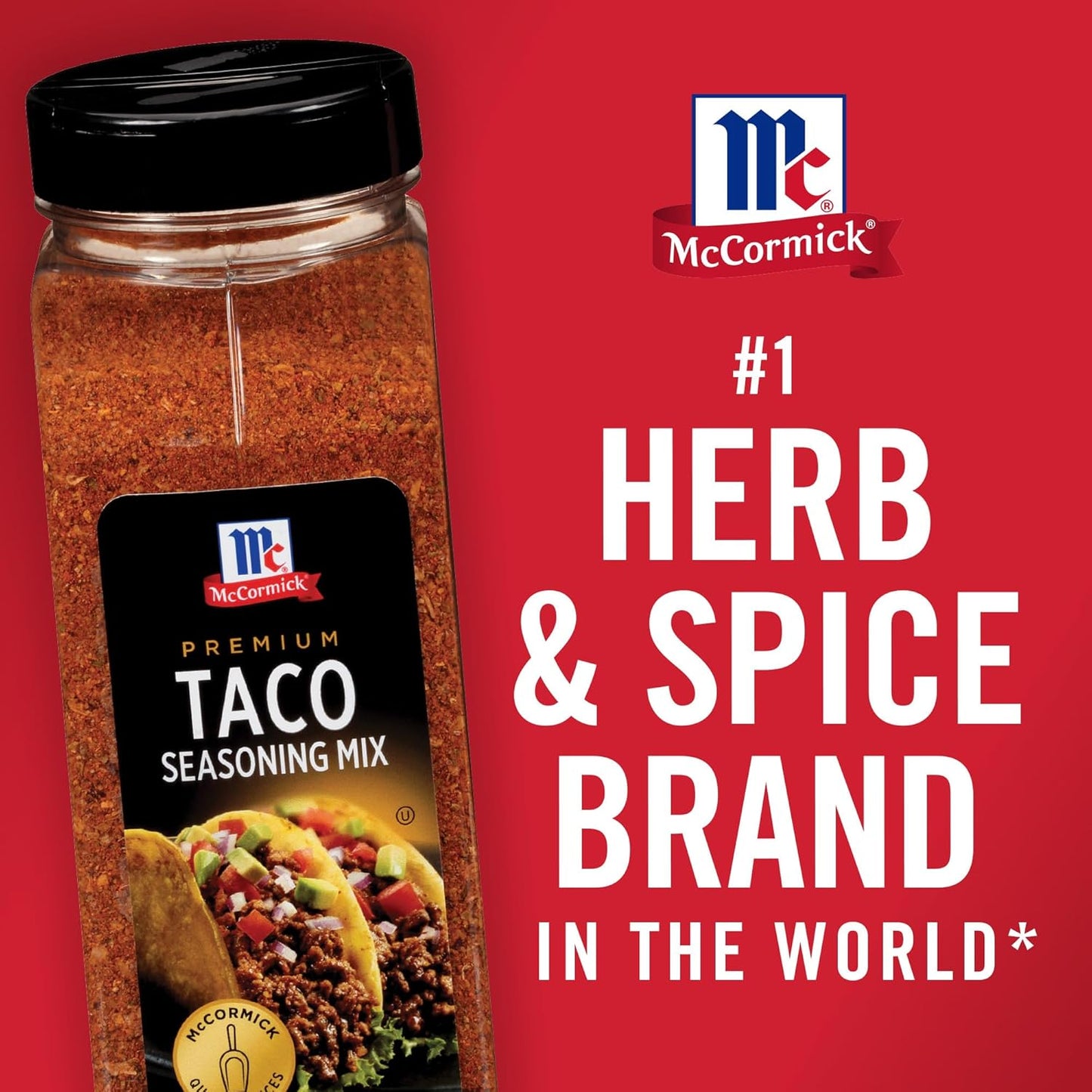 McCormick Premium Taco Seasoning Mix, 24 oz – No Artificial Flavors Bulk Spice for Healthy Meal Prep