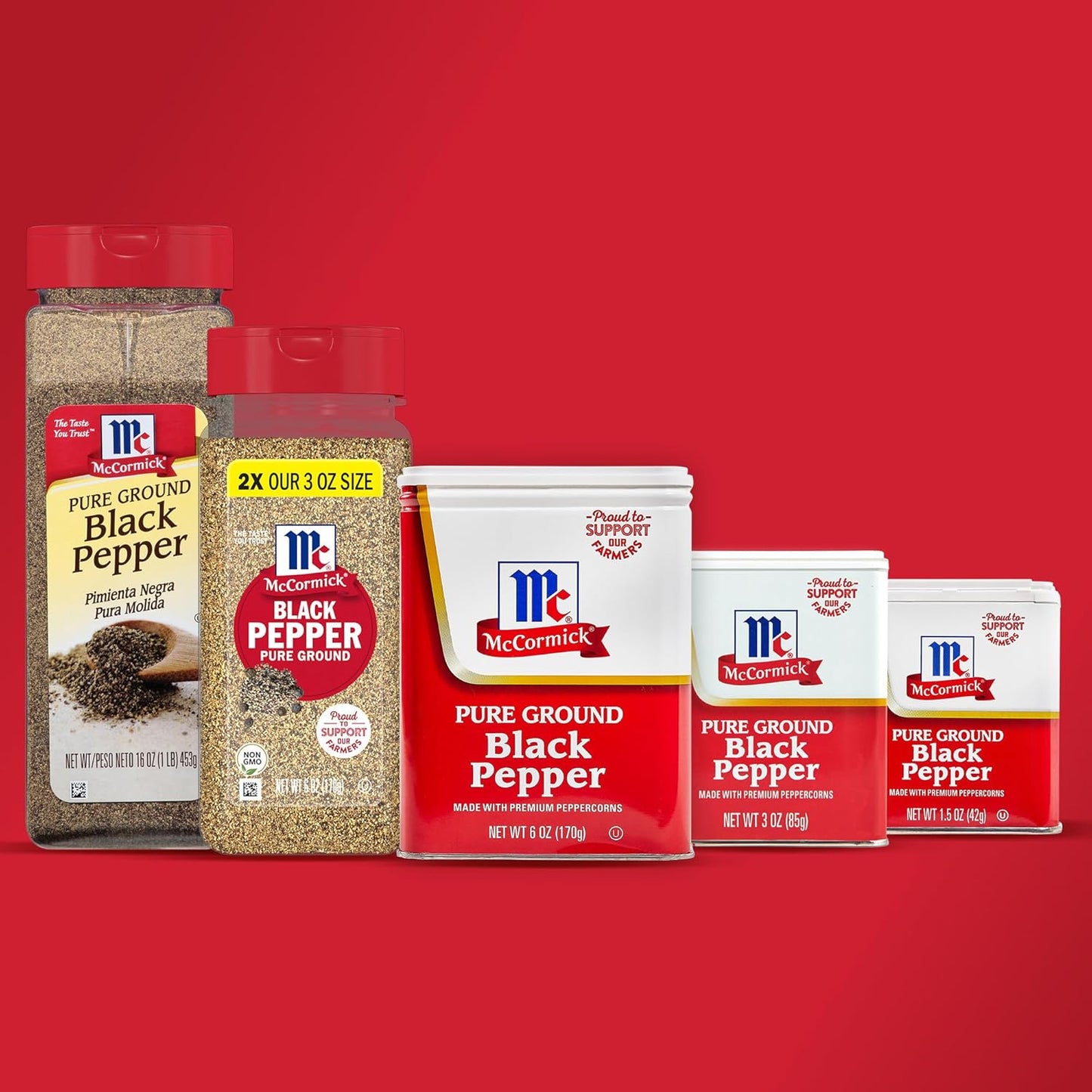 McCormick Pure Ground Black Pepper – Gourmet Pantry Gift Set Staple for Birthdays and Housewarmings