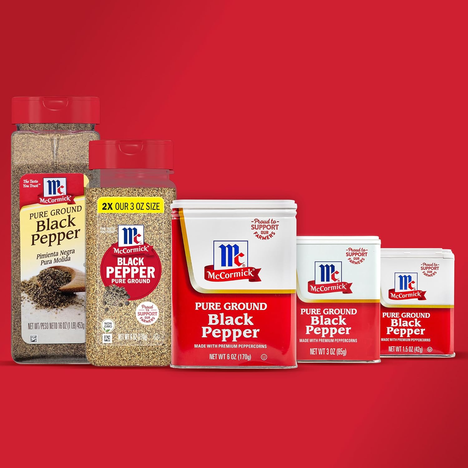 McCormick Pure Ground Black Pepper – Gourmet Pantry Gift Set Staple for Birthdays and Housewarmings