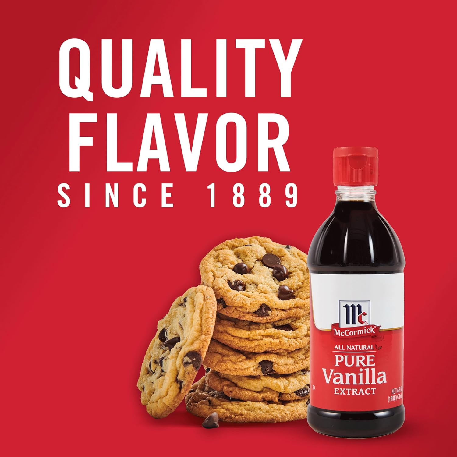 McCormick Pure Vanilla Bean Extract for Self-Care Dessert Making, Clean Label Flavoring for Stress-Free Home Cooking