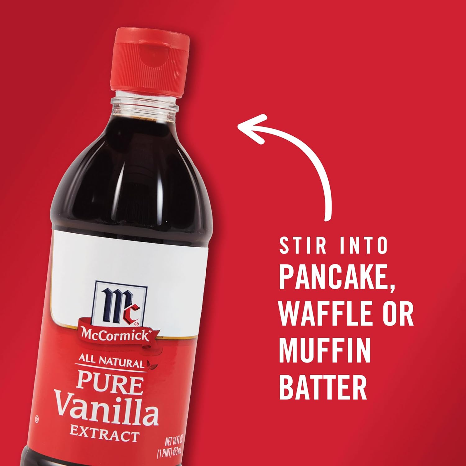 McCormick Pure Vanilla Bean Extract for Self-Care Dessert Making, Clean Label Flavoring for Stress-Free Home Cooking