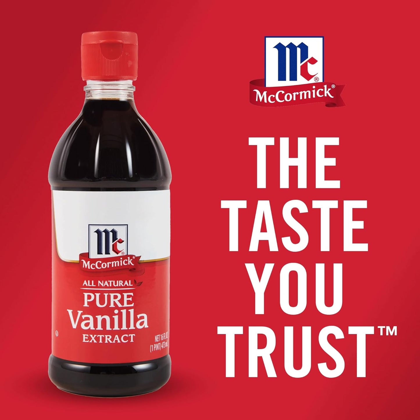 McCormick Pure Vanilla Bean Extract for Self-Care Dessert Making, Clean Label Flavoring for Stress-Free Home Cooking
