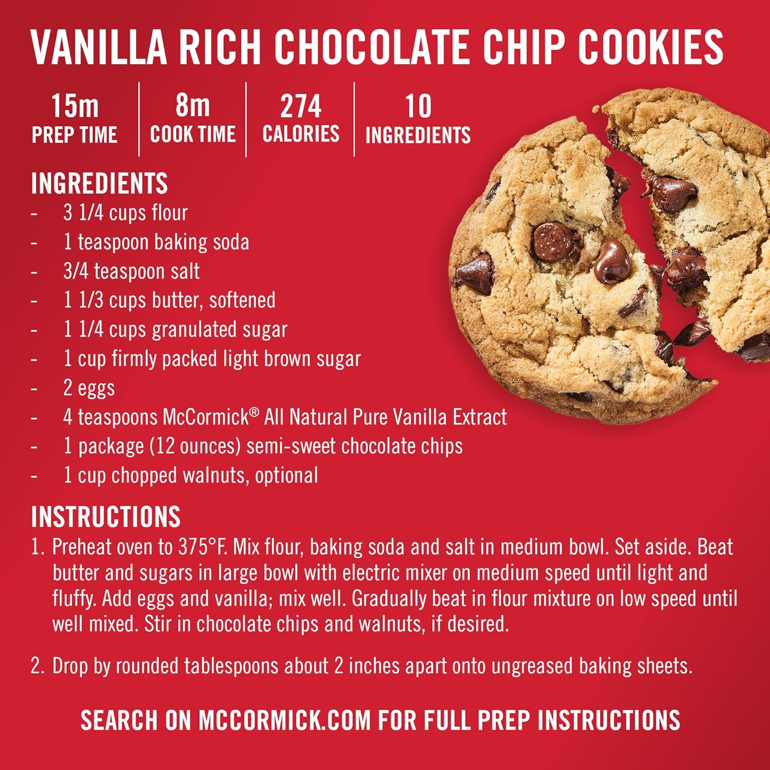 McCormick Pure Vanilla Bean Extract for Self-Care Dessert Making, Clean Label Flavoring for Stress-Free Home Cooking