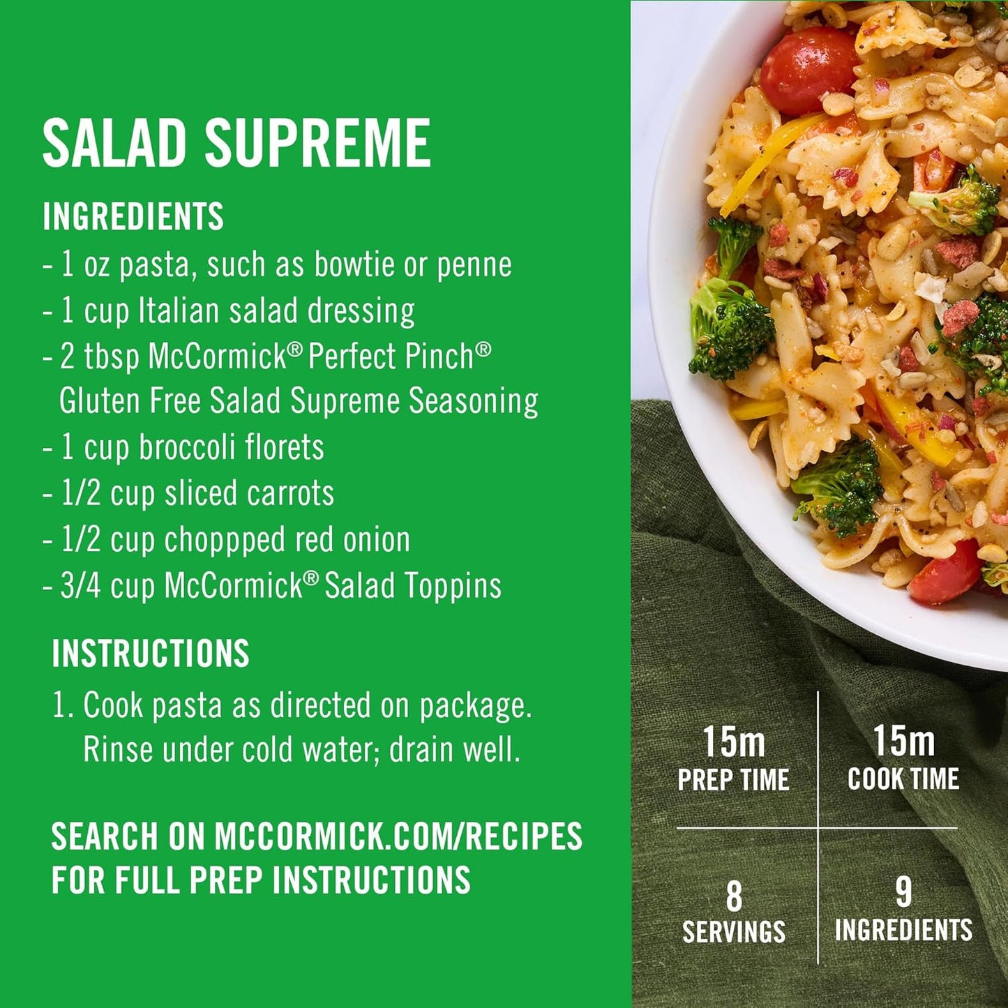 McCormick Salad Toppins Crunchy & Flavorful Wellness Salad Booster, Real Vegetables and Sunflower Seed Crunch