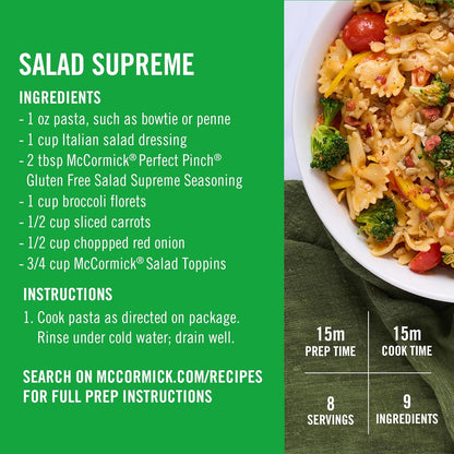 McCormick Salad Toppins Crunchy & Flavorful Wellness Salad Booster, Real Vegetables and Sunflower Seed Crunch