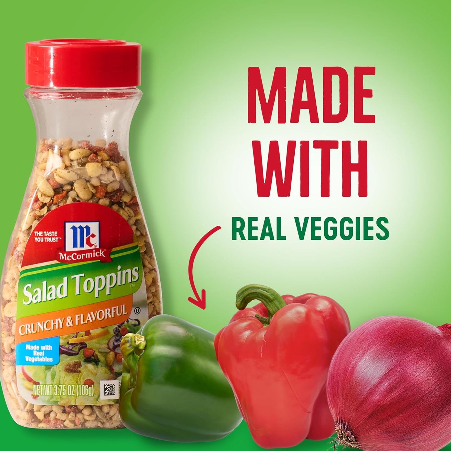 McCormick Salad Toppins Crunchy & Flavorful Wellness Salad Booster, Real Vegetables and Sunflower Seed Crunch