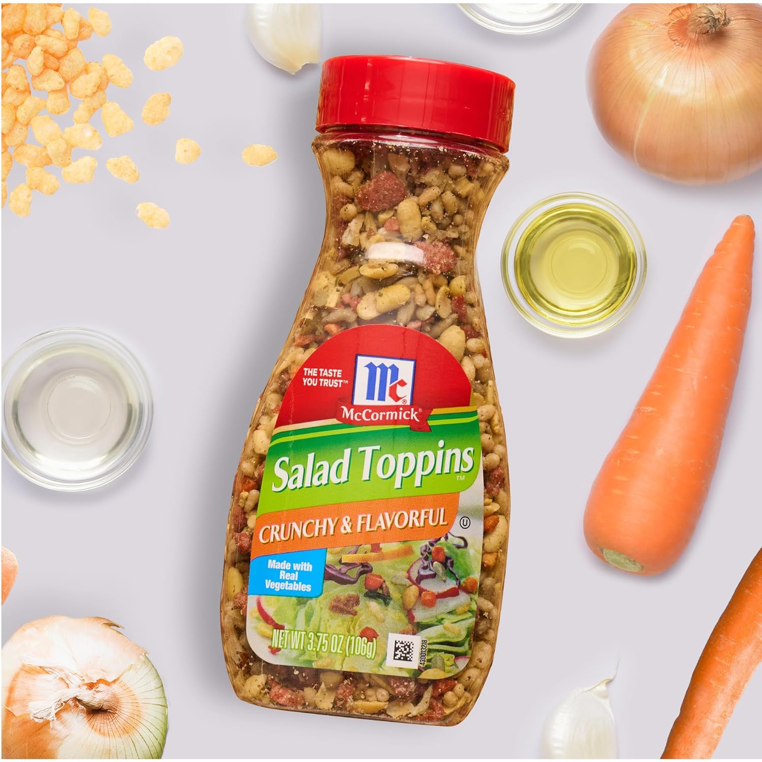 McCormick Salad Toppins Crunchy & Flavorful Wellness Salad Booster, Real Vegetables and Sunflower Seed Crunch