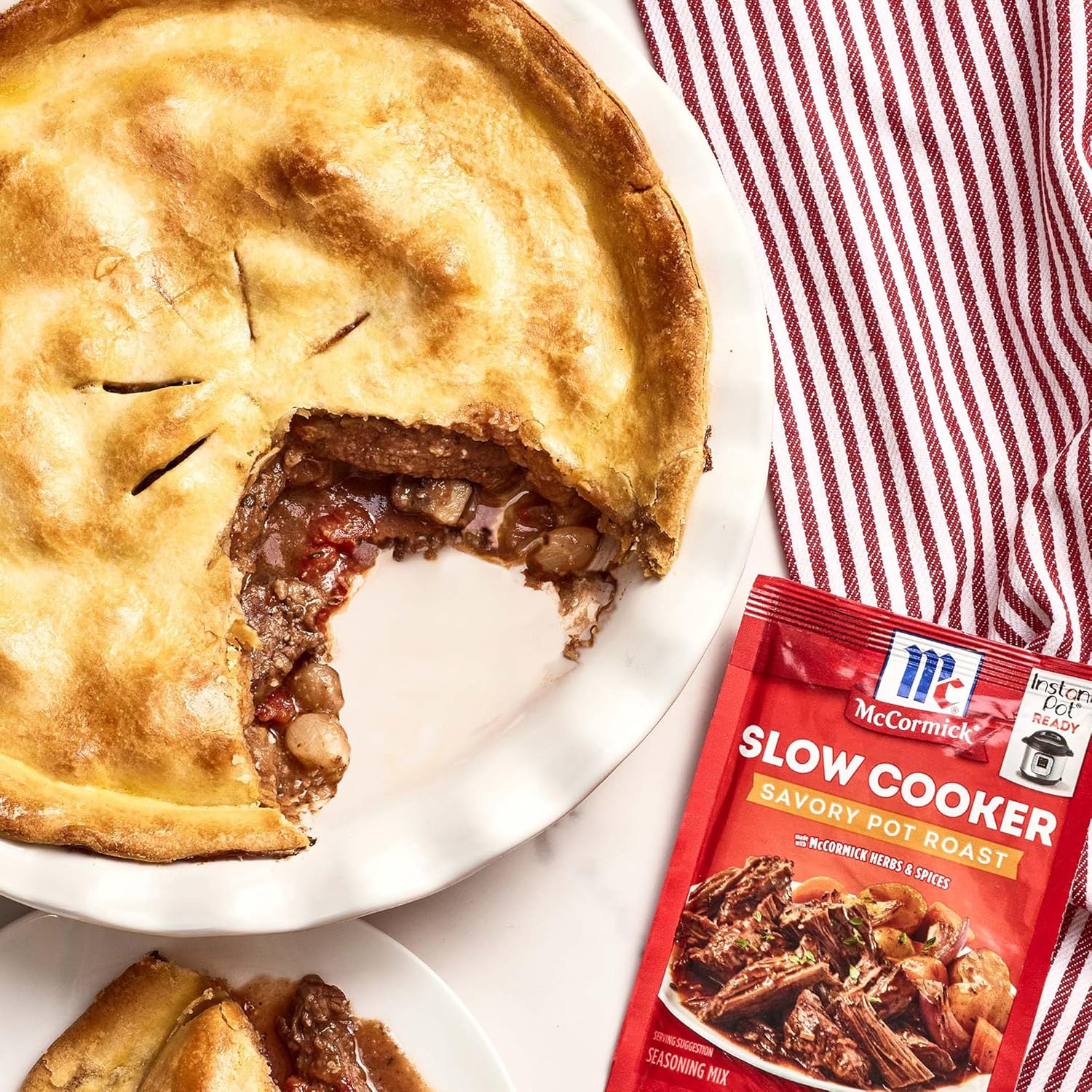 McCormick Savory Pot Roast Seasoning – Countertop-Friendly Weeknight Dinner Mix for One-Pot Family Meals