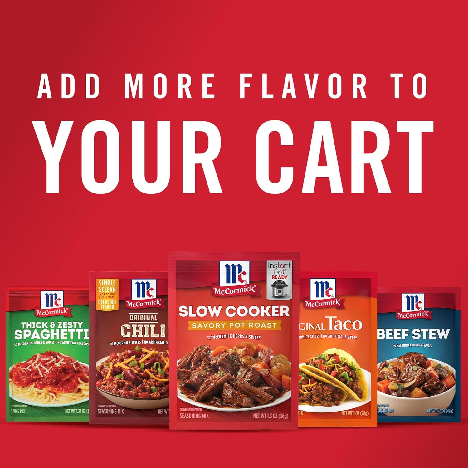 McCormick Savory Pot Roast Seasoning – Countertop-Friendly Weeknight Dinner Mix for One-Pot Family Meals