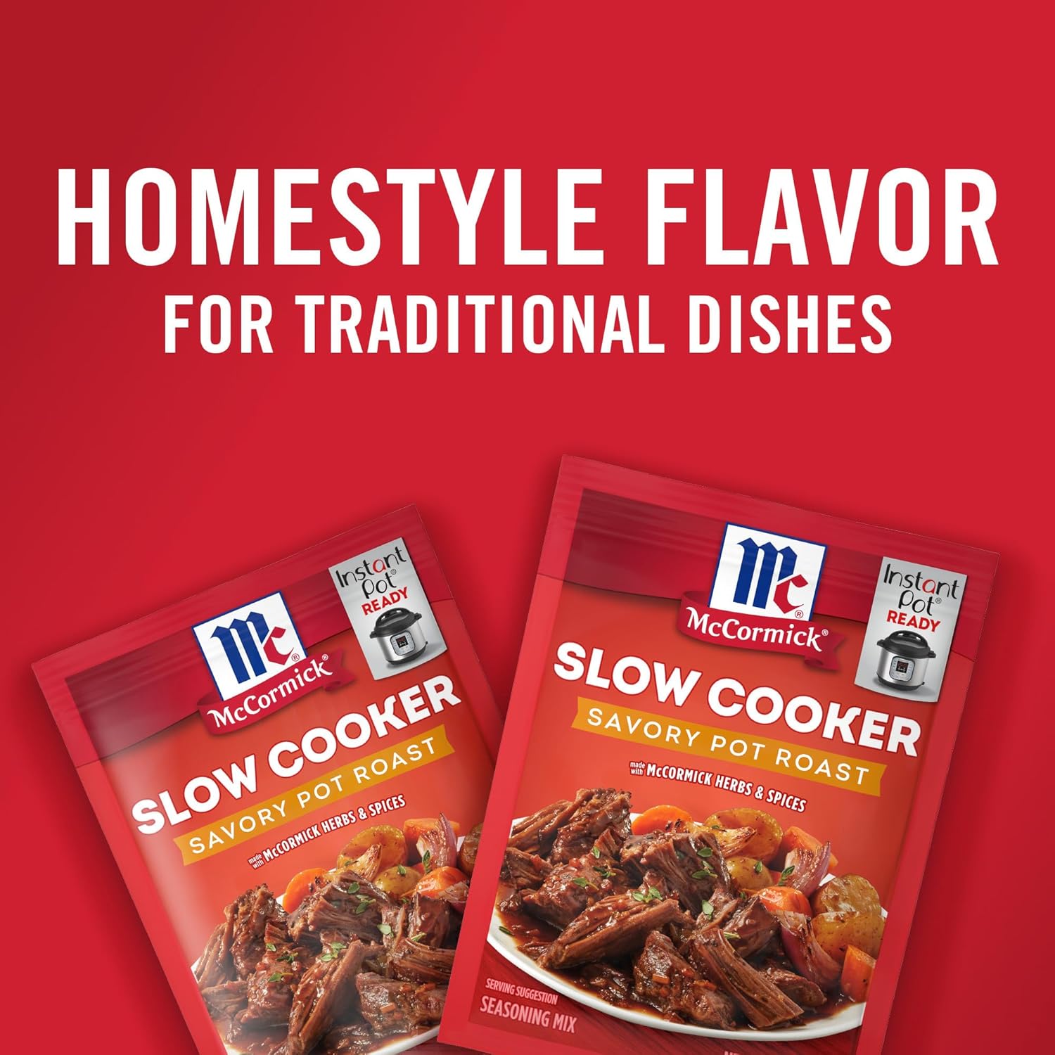 McCormick Savory Pot Roast Seasoning – Countertop-Friendly Weeknight Dinner Mix for One-Pot Family Meals