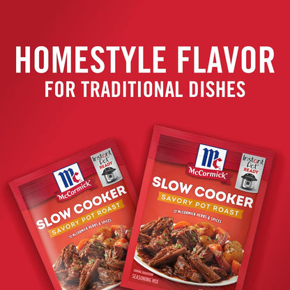 McCormick Savory Pot Roast Seasoning – Countertop-Friendly Weeknight Dinner Mix for One-Pot Family Meals