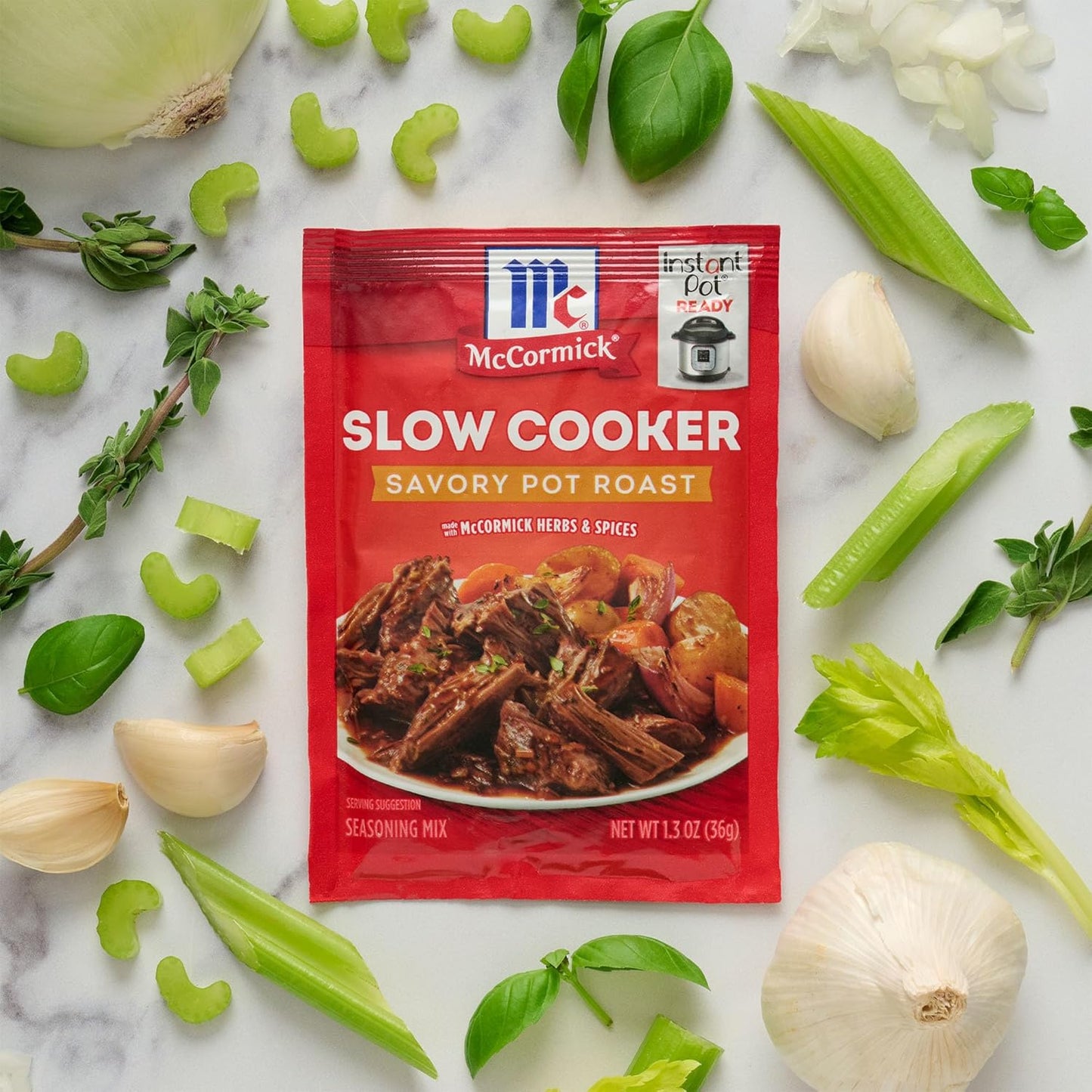 McCormick Savory Pot Roast Seasoning – Countertop-Friendly Weeknight Dinner Mix for One-Pot Family Meals