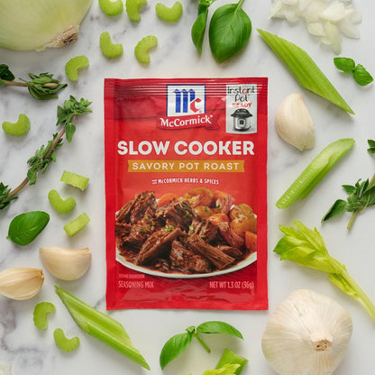 McCormick Savory Pot Roast Seasoning – Countertop-Friendly Weeknight Dinner Mix for One-Pot Family Meals