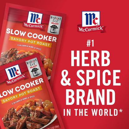 McCormick Savory Pot Roast Seasoning – Countertop-Friendly Weeknight Dinner Mix for One-Pot Family Meals