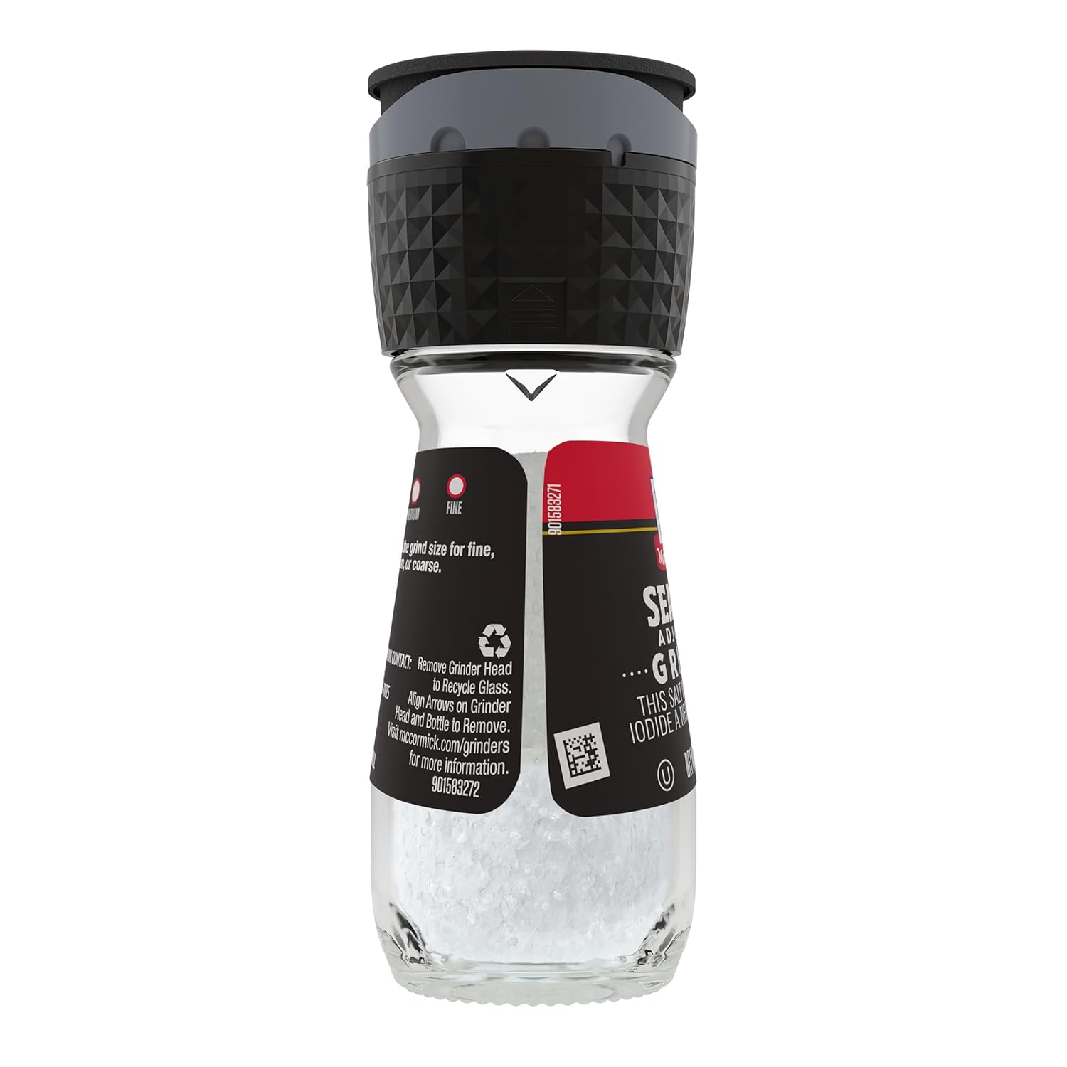 McCormick Sea Salt Grinder – One Honest Ingredient, One Adjustable Grinder, Zero Additives