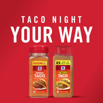 McCormick Taco Seasoning Mix – Clean-Label Taco Spice for Family Meals, Cooks in 15 Minutes