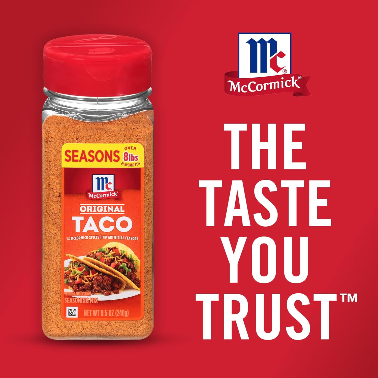 McCormick Taco Seasoning Mix – Clean-Label Taco Spice for Family Meals, Cooks in 15 Minutes