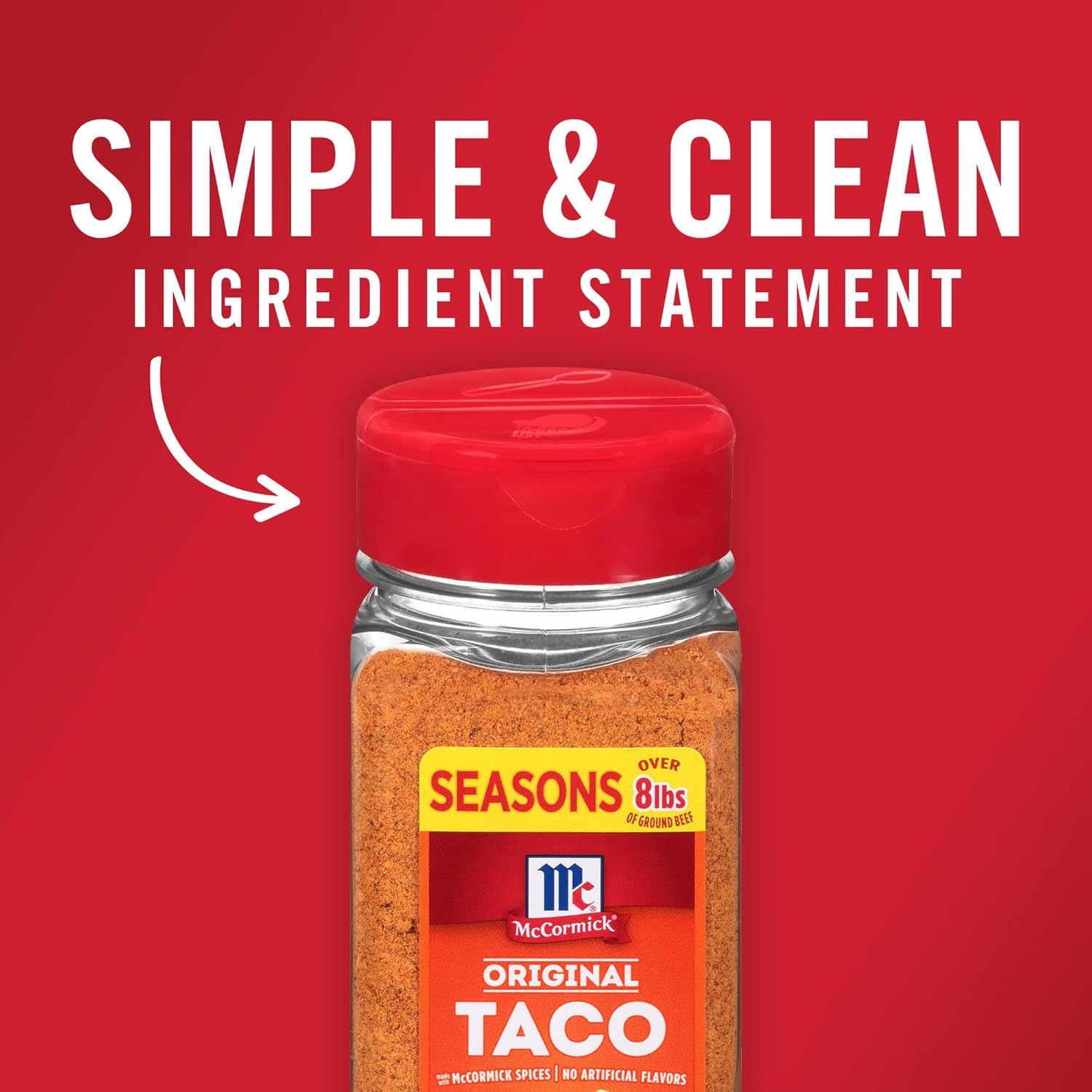 McCormick Taco Seasoning Mix – Clean-Label Taco Spice for Family Meals, Cooks in 15 Minutes