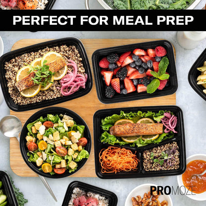 MealVault Pro – Streamlined Meal Prep Box for Capsule Kitchens, 50-Stackable 28 oz Container with Lid