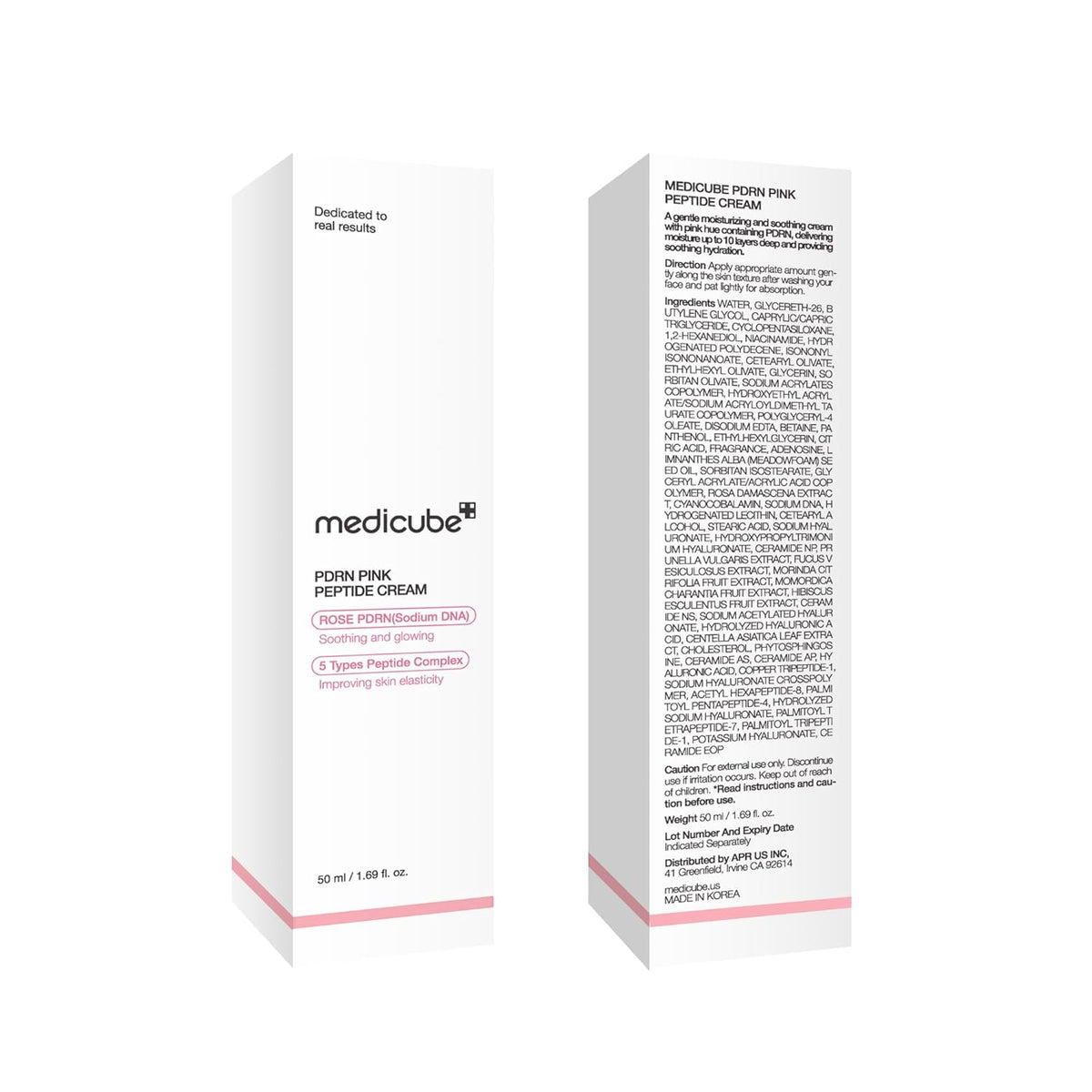 medicube PDRN Pink Cream – Calming K-Beauty Wind-Down Step, Hydrating Barrier Treatment