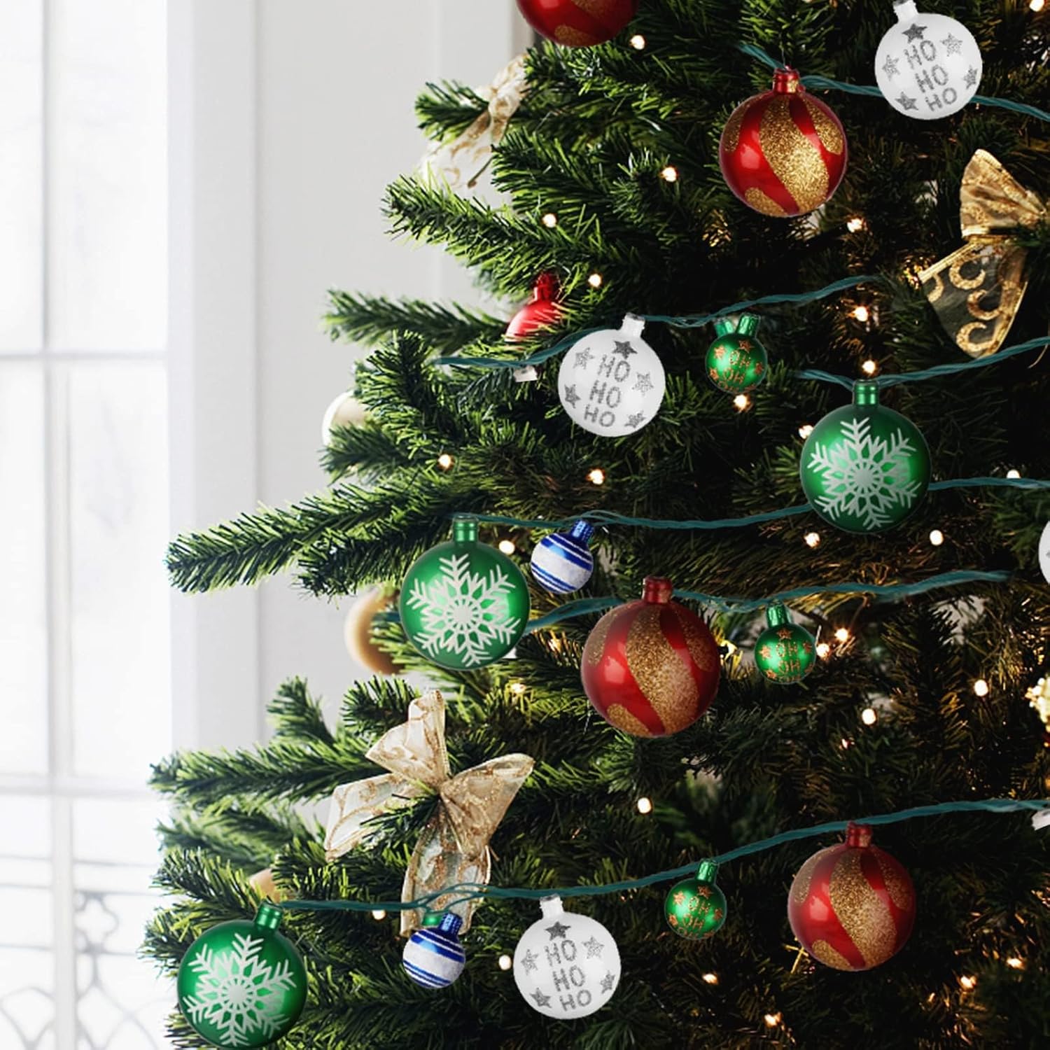 MerryMuse Expandable Christmas Light Set, Family Holiday Gift for Parents Who Love a Coordinated Tree and Mantel Look