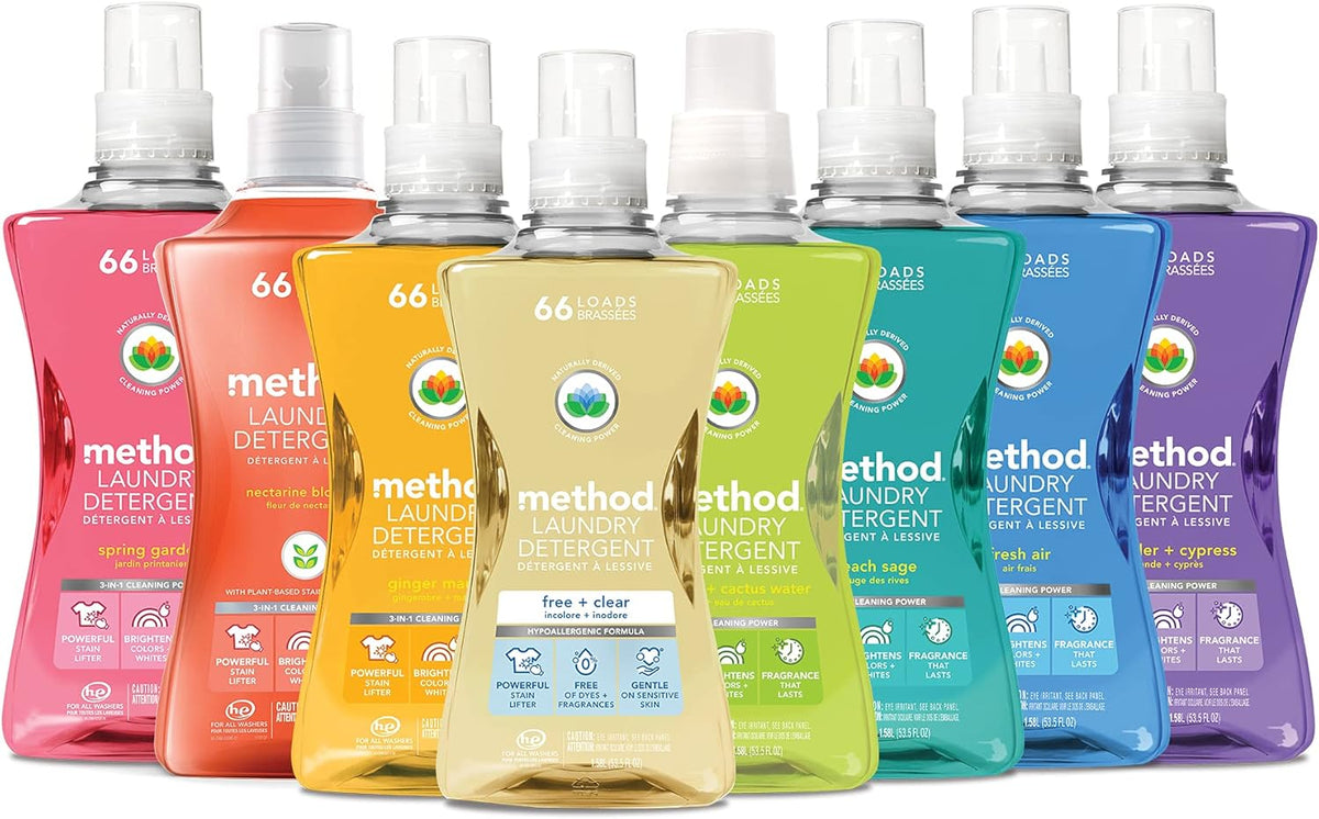 Method 3-in-1 Concentrated Laundry Wash – Low-Waste Household Cleaner for a Child-Safe Utility Closet