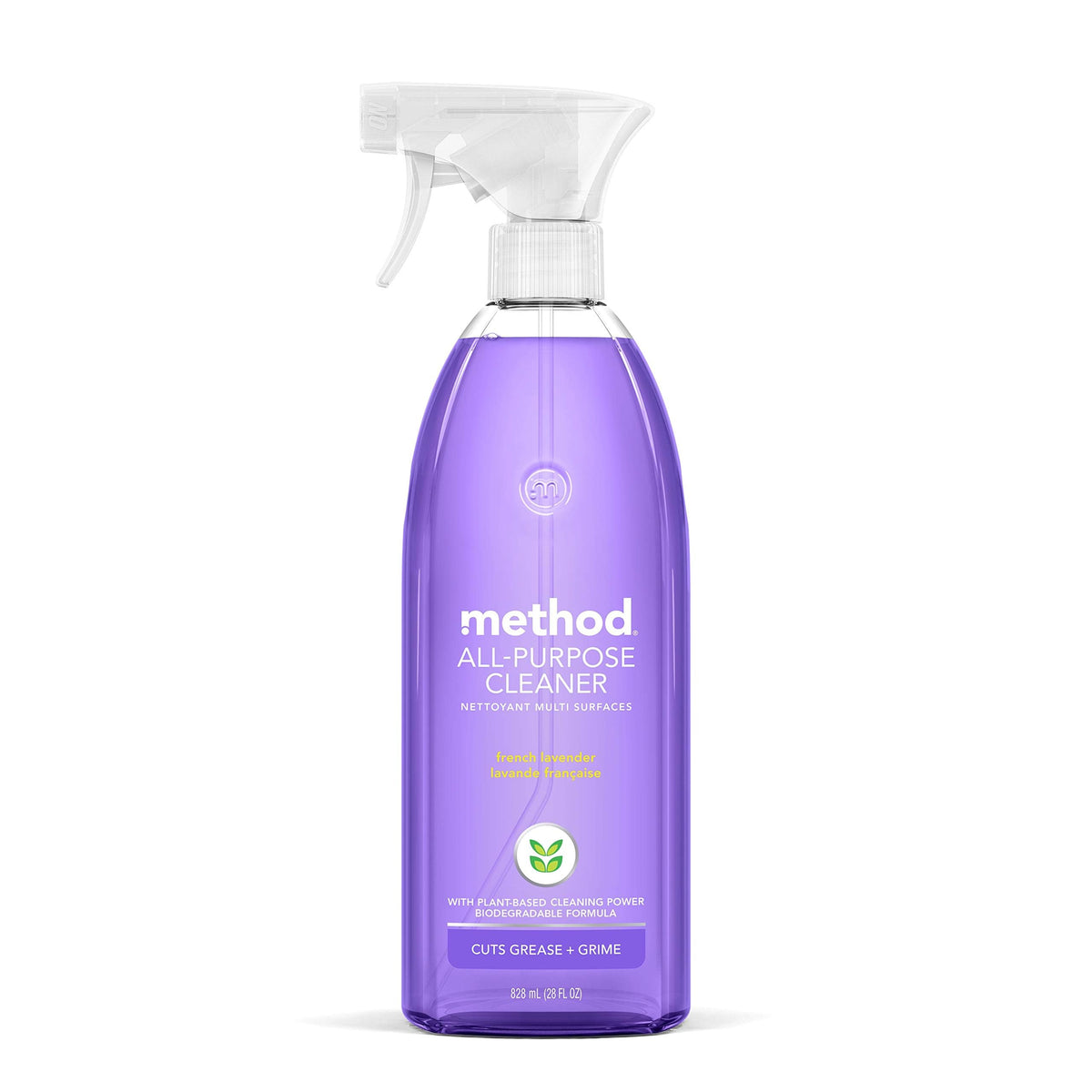 Method All-Purpose Cleaner Spray, French Lavender, Perfect for Most Counters, Tiles and More, 28 Fl Oz, (Pack of 1)