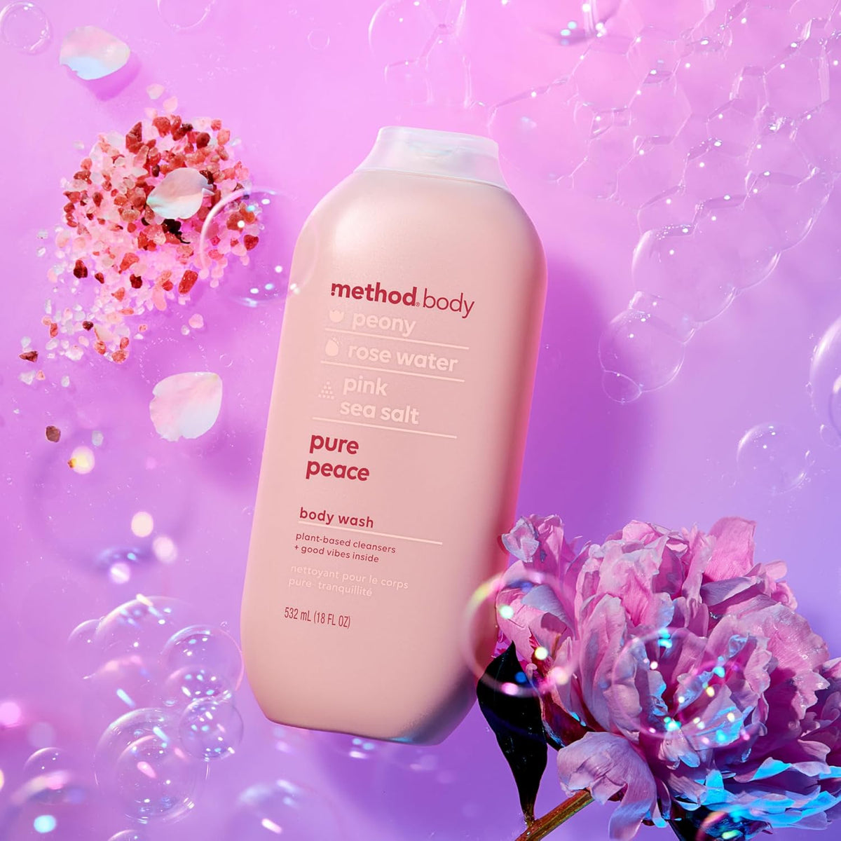 Method Body Wash, Pure Peace – Thoughtful Self-Care Gift Set Addition for Birthdays and Holidays