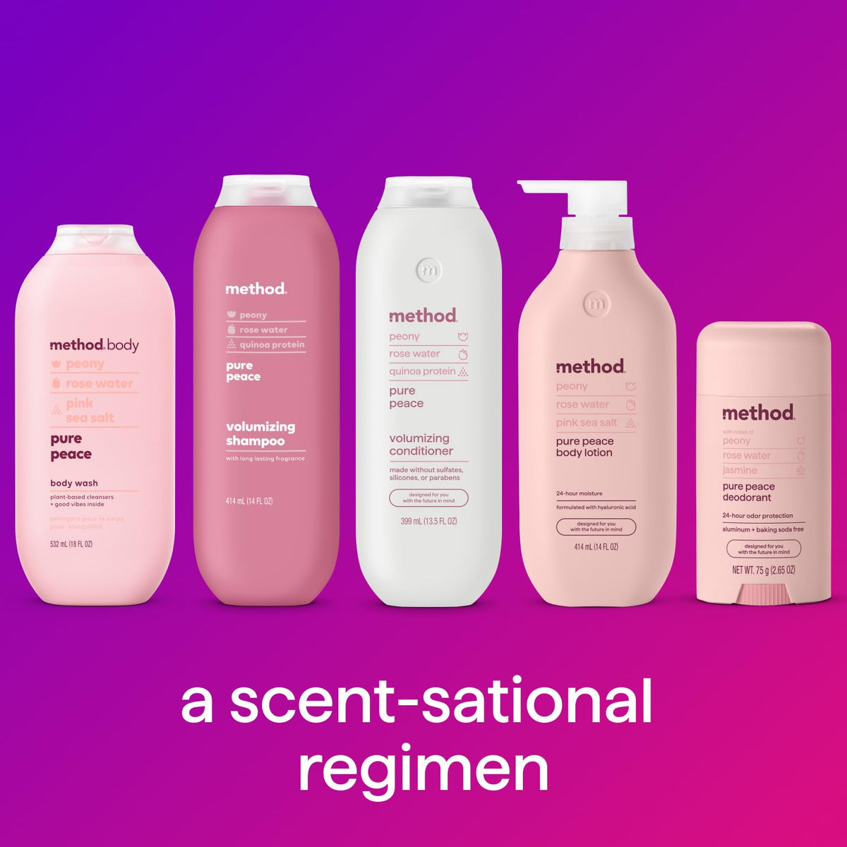 Method Body Wash, Pure Peace – Thoughtful Self-Care Gift Set Addition for Birthdays and Holidays