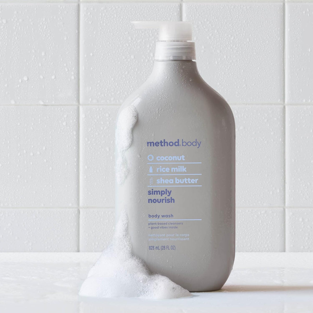 Method Body Wash, Simply Nourish – Subtle Fragrance Body Wash for Self-Care Aromatherapy
